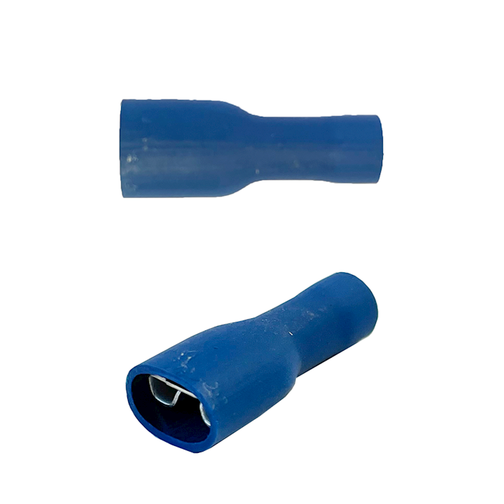 Blue 6.3mm Insulated Female Spade Terminal (WT.19)